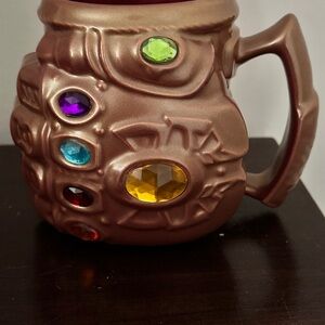Disney Brown Thanos Mug with Multicolor Gem Accents